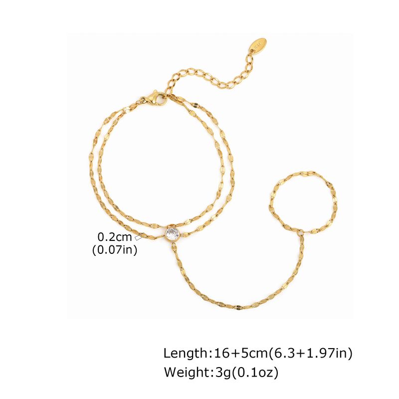Braccialetto da dito in acciaio inossidabile per donna, gioielli alla moda con catena sottile in zircone, regalo per ragazze e fidanzate_voghion.com