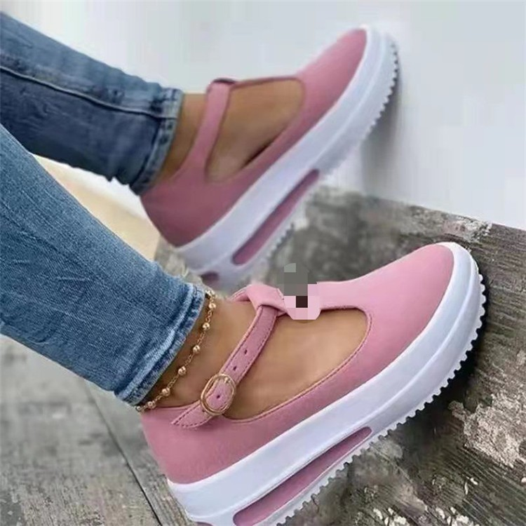 Damen-Bullock-Damenschuhe in Übergröße, bequeme, lässige Damenschuhe, runde Kopfschnür-Einzelschuhe_voghion.com