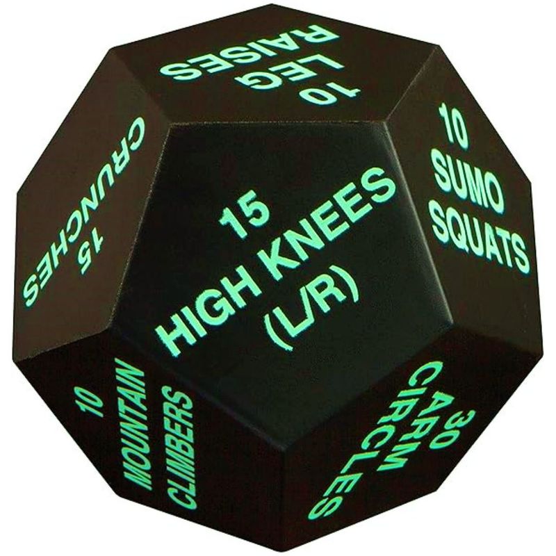 Dadi da fitness a 12 facce con palla in schiuma PU_voghion.com