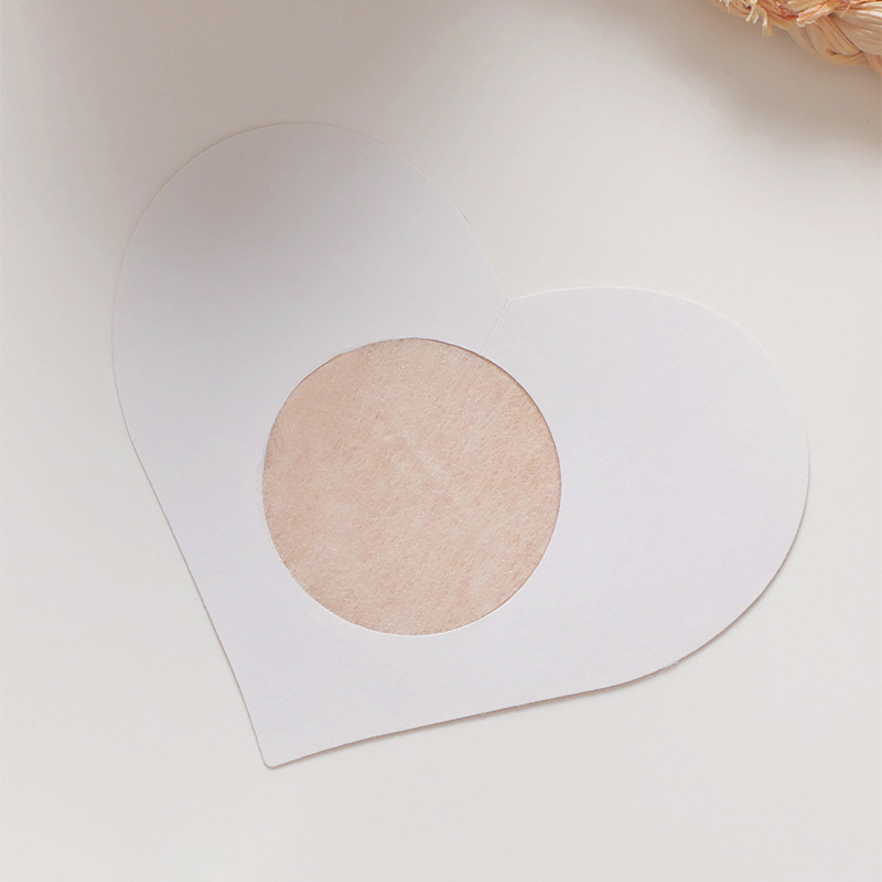 Women's clothing Disposable non-woven nipple patch Silicone invisible breast patch Anti-bump anti-exposure nipple patch_voghion.com