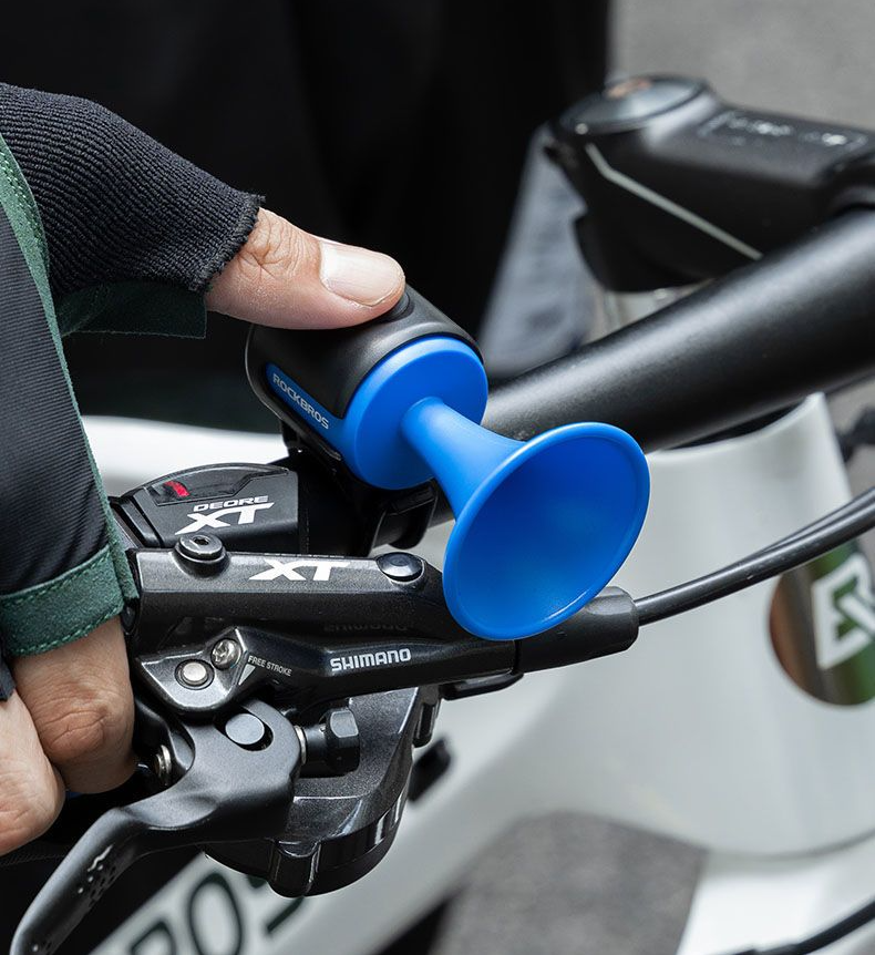 Klaxon de vélo universel Rock Brothers pour vélos électriques de route et de montagne, sonnette d'avertissement pour vélos d'enfants_voghion.com