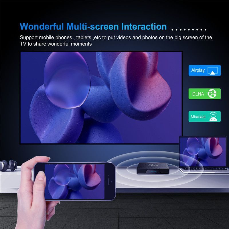 Smart X98H PRO TV Box – Android 12, Allwinner H618, WiFi6, BT5.0, 4K UHD Streaming Device_voghion.com