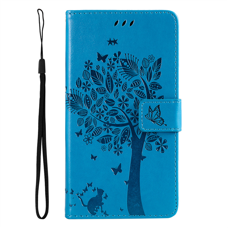 Cute Cat Tree Flip Holster Case OnePlus One Plus Nord N10 N20 N100 N200 2 CE2 CE 9 10 Pro 5G 8T Wallet Card Slots Co_voghion.com