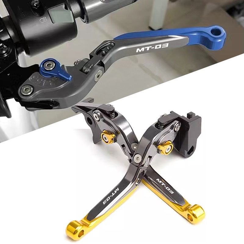 MT03 MT-03 MT 03 Új motorkerékpár alkatrészek CNC 6 sebességes állítható behúzható összecsukható fékkuplungkar_voghion.com