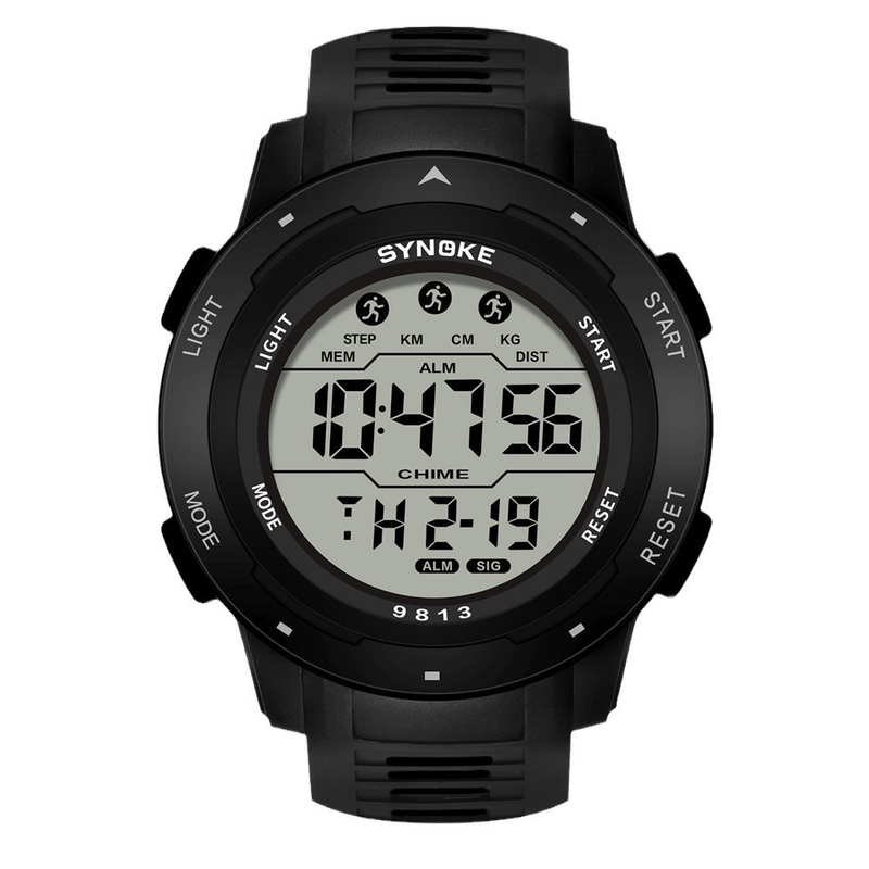 Factory Goods Men's Sports Electronic Multi-Function Waterproof Luminous Large Screen Outdoor Hiking Watch Running_voghion.com