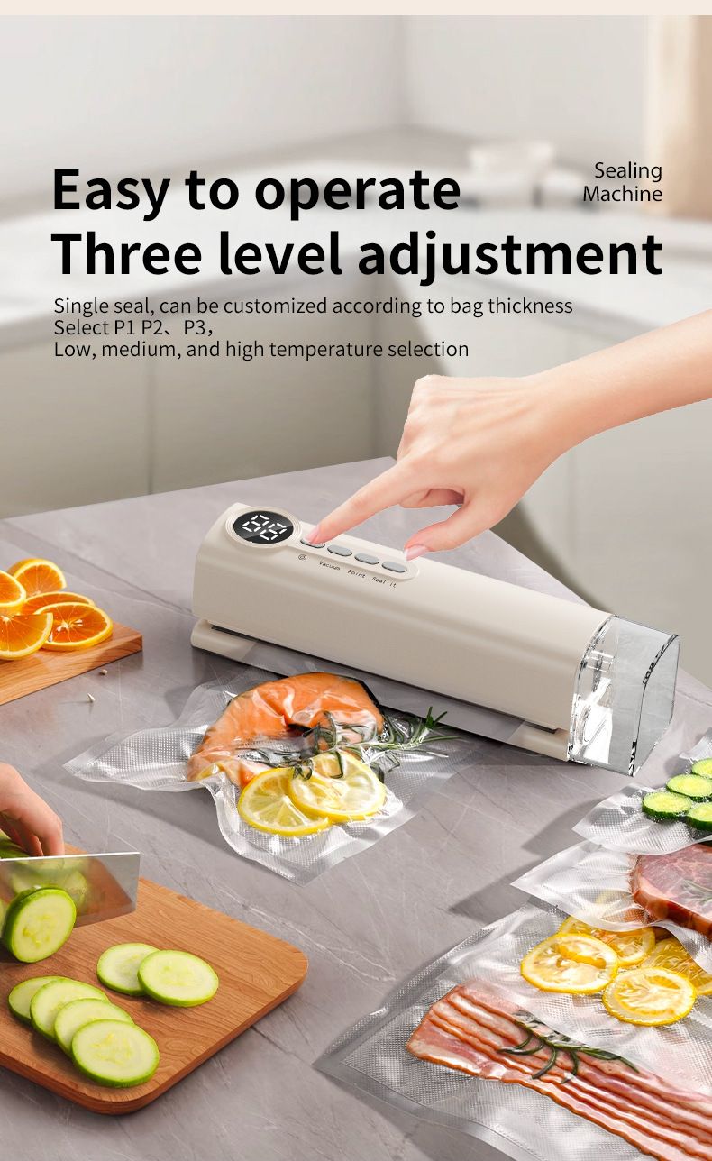 Mini sigillatrice sottovuoto USB - Macchina sigillatrice per sacchetti alimentari ricaricabile per uso domestico per il confezionamento in cucina_voghion.com