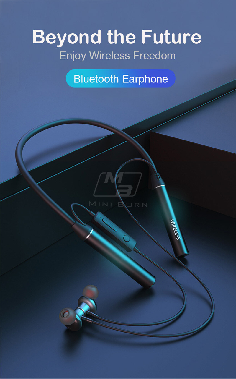 2024 Wireless Earbuds Neckband Wireless Headphones Neck Hanging Earbuds Gaming Earphone E-Sports Soft Silicone Sport Earphone HD Stereo Headset Magne_voghion.com