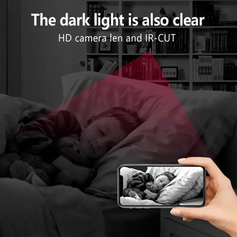 Mini cámara Wifi 4K 1080P HD Visión nocturna Cámara web IP inteligente para el hogar Vigilancia remota Micro videocámaras Portátil Invisible_voghion.com
