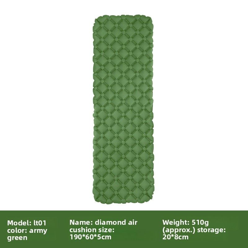 Thickened Outdoor Foldable Portable Tent Nap Ground Moisture-Proof Single Double Egg Nest Inflatable Mat_voghion.com