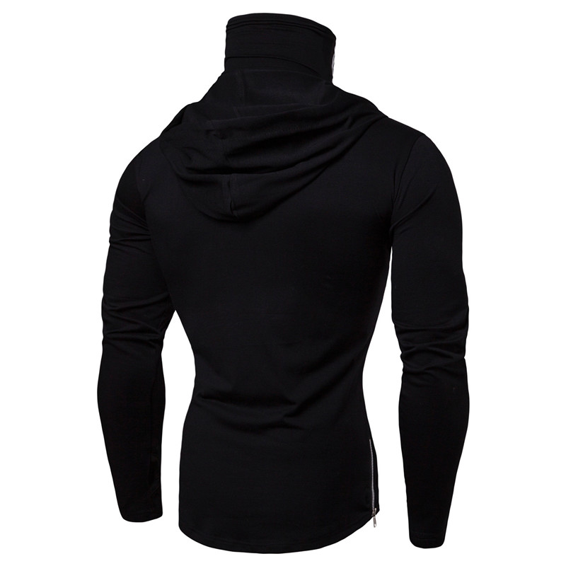 Felpa con cappuccio Fiess elasticizzata da uomo di qualità, tuta Ninja da uomo, camicia a maniche lunghe con cappuccio, Call of Duty Ghost Skull Mask Black Street_voghion.com
