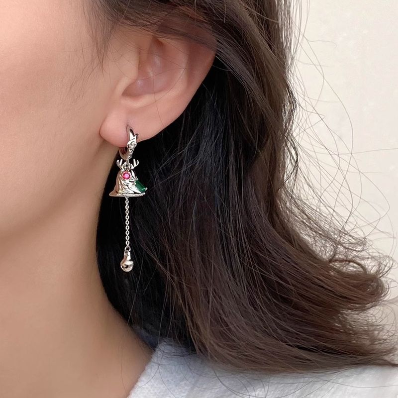 Boucles d'oreilles en forme de cloche d'automne et d'hiver 2024 Nouveau style Tempérament personnalisé Atmosphère simple Boucle d'oreille polyvalente_voghion.com