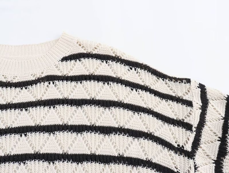 Damen Summer 2024 neit Set mat Hosen a Pullover-Top_voghion.com