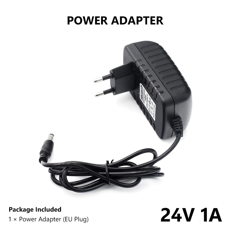 24V 1A Power Supply Adapter Transformer Charger For LED Strip Light Router CCTV Camera VCD Palyer Game Machines US/EU Plug_voghion.com