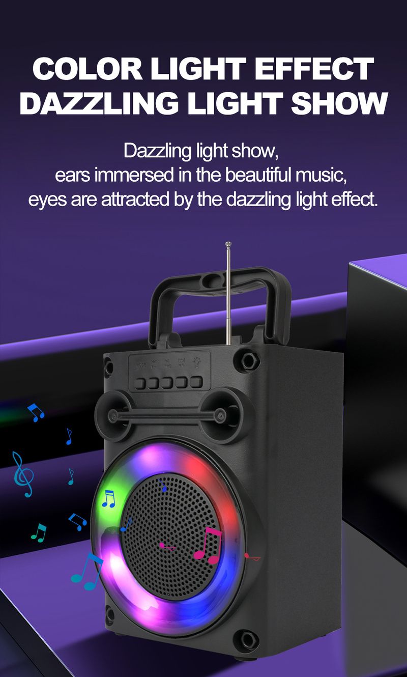 ZQS1455 Vanjski kamperski karaoke Square Dance Prijenosni bežični Bluetooth veliki zvučnik malog kapaciteta_voghion.com