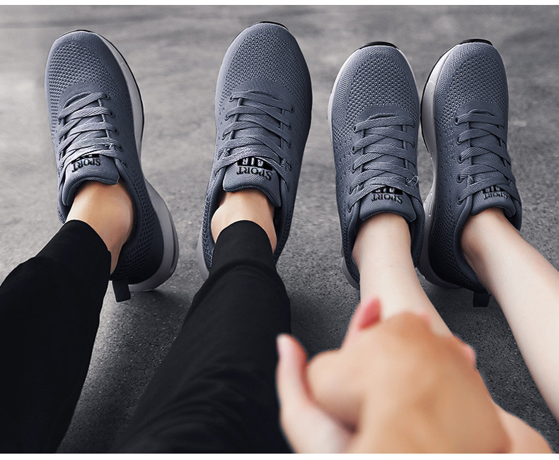 Chaussures pour hommes nouvelles chaussures à coussin d'air pour hommes chaussures en maille pour hommes chaussures de sport à tissage volant chaussures à la mode chaussures de course décontractées respirantes chaussures pour hommes_voghion.com