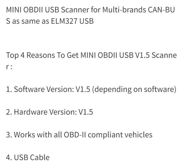 Strumento diagnostico per auto OBD USB – Versione, PIC18F25K80 e CH340T, collegamento al PC_voghion.com