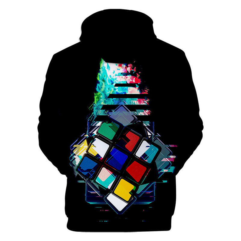 Sonbahar Hp Hop Kapşonlu 3D Rubik Küpü Hoodies Erkek Tişörtü Kadın Unisex Kazaklar Moda Çocuklar Hoody Rahat Erkek_voghion.com