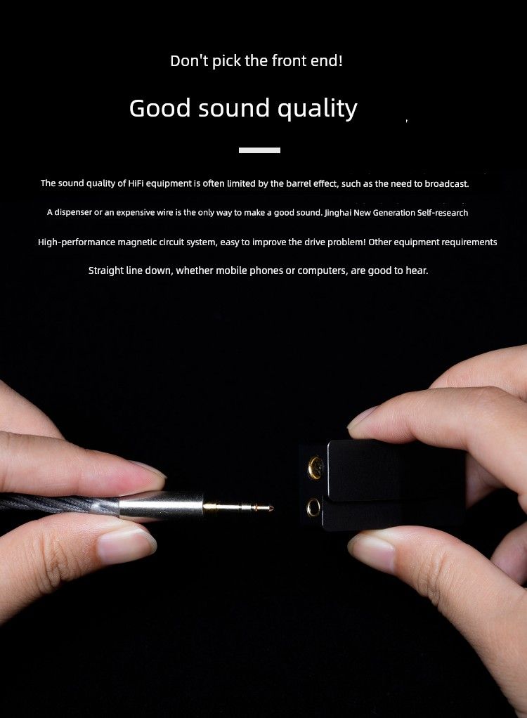 Weak Water Sand Static Sea In-Ear Changeable Wire Diaphragm Moving Coil E-Sports High Sound Quality HiFi Wired Game_voghion.com