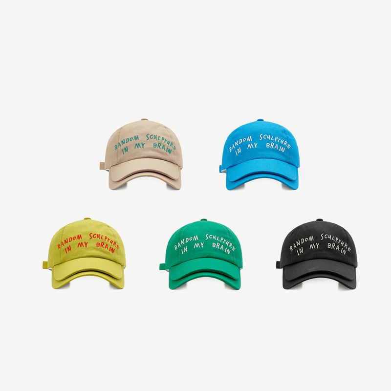 Korean style casual versatile double brim letter duckbill sweet fashionable baseball cap, embroidered simple and trendy_voghion.com