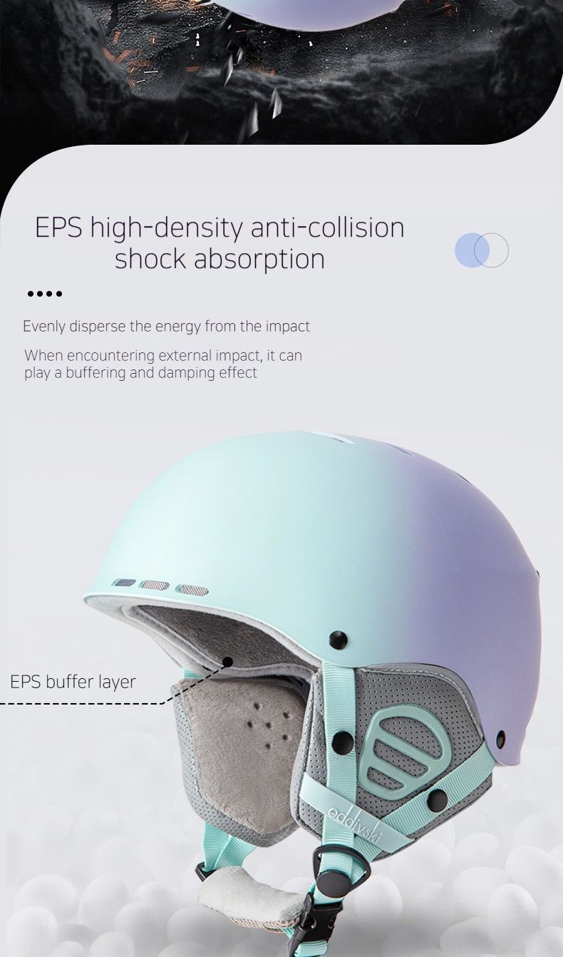 Oddivski Children's Collision Ski Hat Outdoor Sports Equipment Safety Snow Helmet_voghion.com