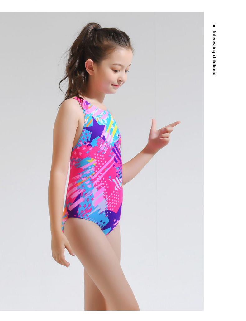 Kleinkind Mädchen Kleidung Badeanzug Jugend Einteiler Badeanzug Mittleren Und Großen Kindern Mädchen Lernen Schwimmen Training Dreieck Einteiler Badeanzug_voghion.com