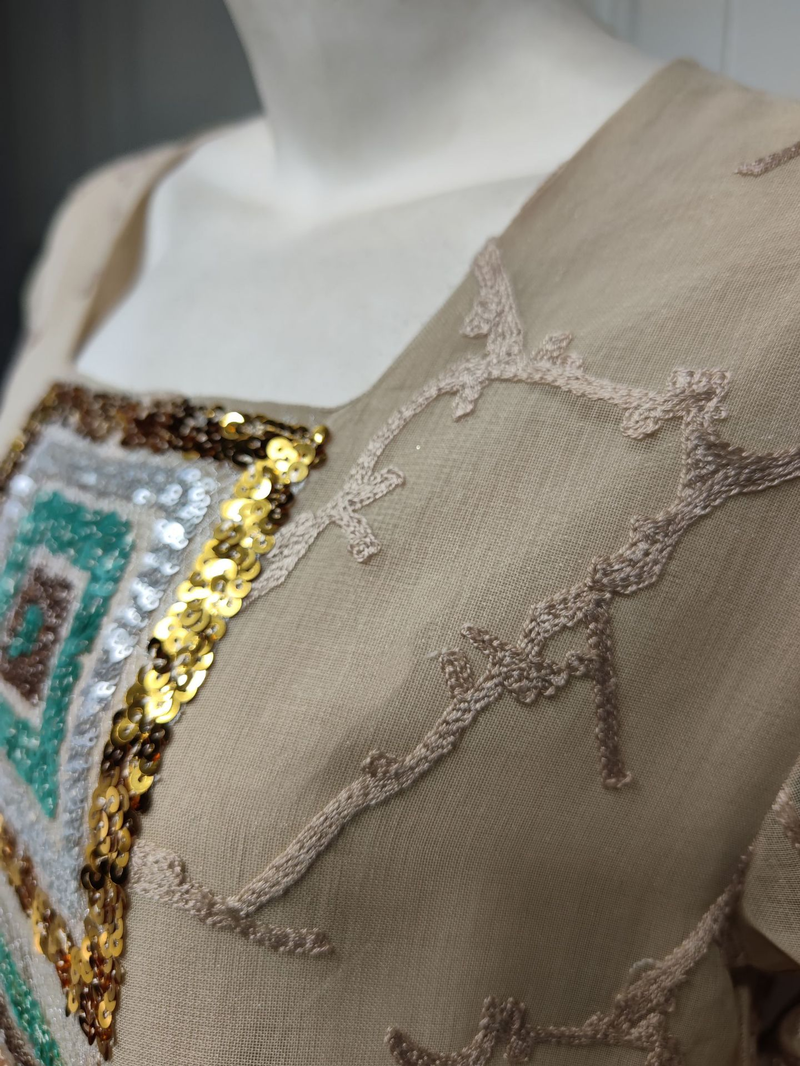 Dámské muslimské večerní šaty plus size, flitrovaná sukně, síťovaná houpačka, župan Abaya_voghion.com