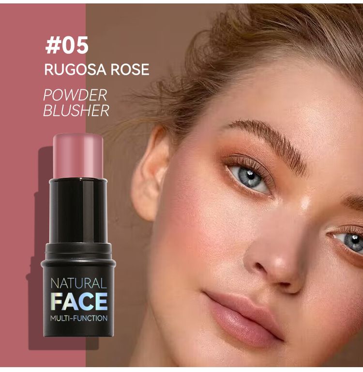 Caneta iluminadora em bastão para contorno e sombra, blush facial tridimensional iluminador em creme, maquiagem multifuncional_voghion.com