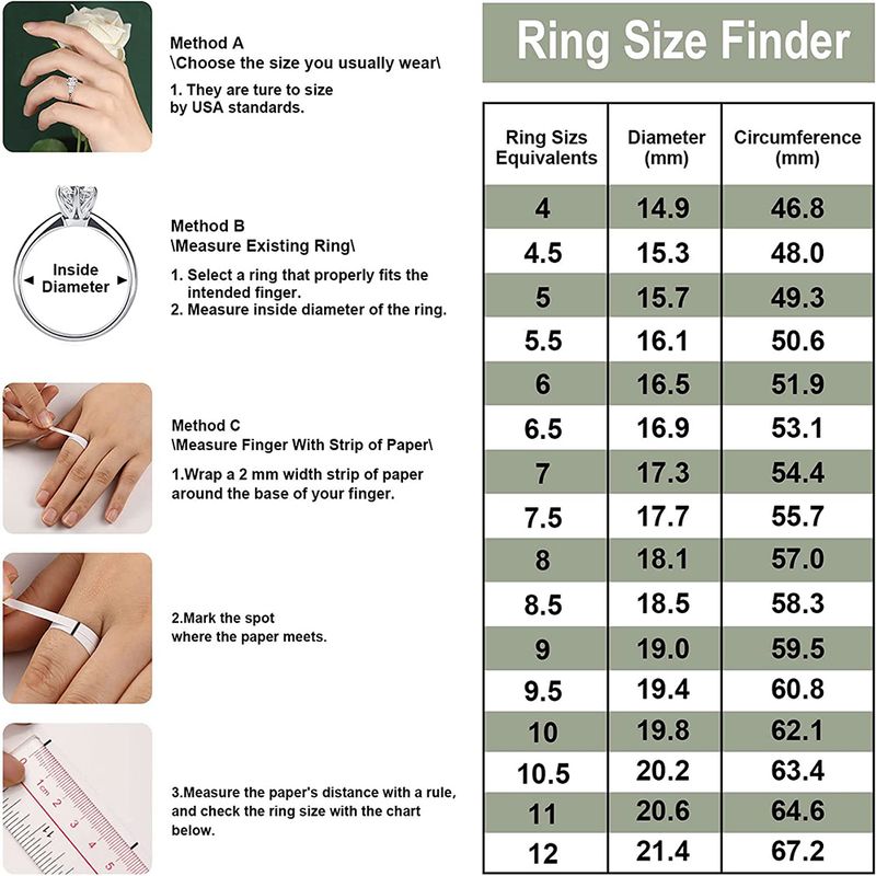 4 Karat Moissanite mat Zertifikat Sterling Sier Brilliant Cut Lab Diamant Verlobungsring Hochzäitsband fir Fraen_voghion.com