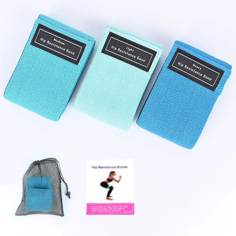 Non-Slip Fitness Yoga Stretch Aid Loop Squat Glute Resistance Band_voghion.com
