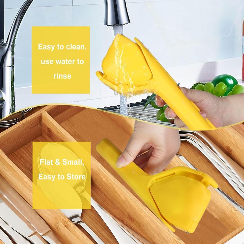 【Space-Saving】Foldable Lemon Press | BPA-Free Food-Grade ABS | Lever-Action Design | Dishwasher Safe | For Lemons/Limes/Small Citrus_voghion.com