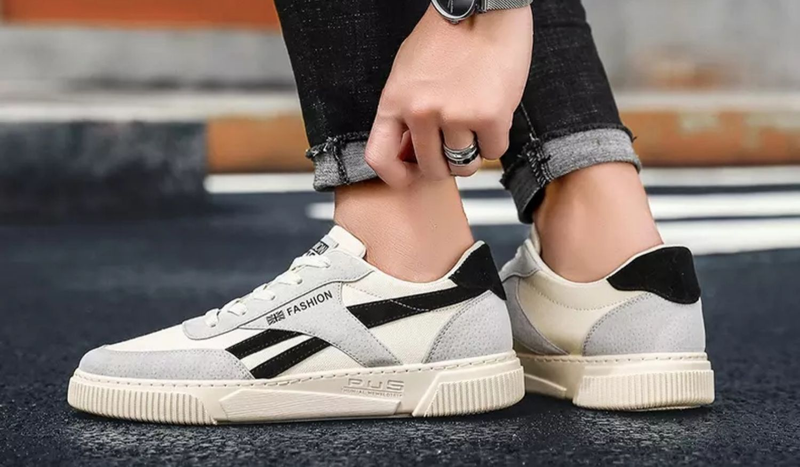 Jarní 2024 Nové sportovní trendy všestranné ležérní prkno boty, elegantní plátěné pánské boty_voghion.com