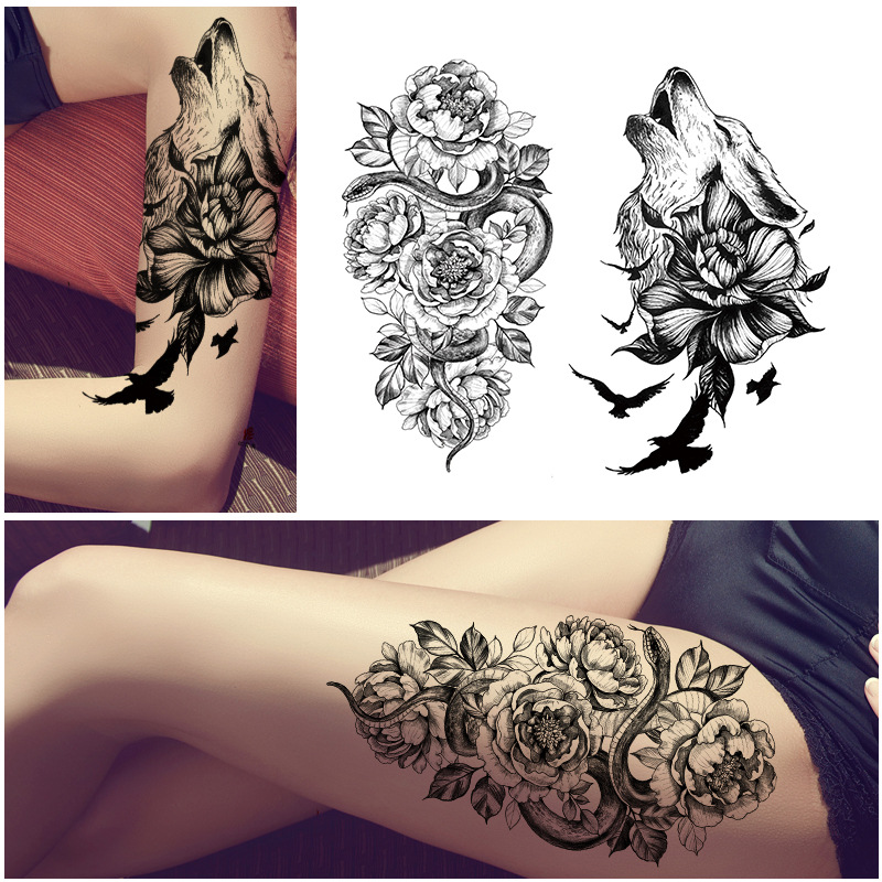Tattoo Stickers Waterproof DIY Body Art Stickers Sketch East China 3D Tattoo Stickers Temporary Tattoo Fake Ta_voghion.com