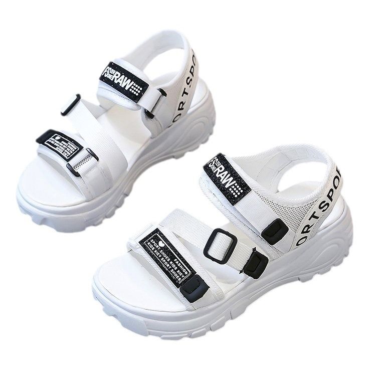 Leisure Beach 's Shoes 2025 Summer New Sponge Cake Thick Soled With A Single Strap And Open Toe Sports Sandals For_voghion.com