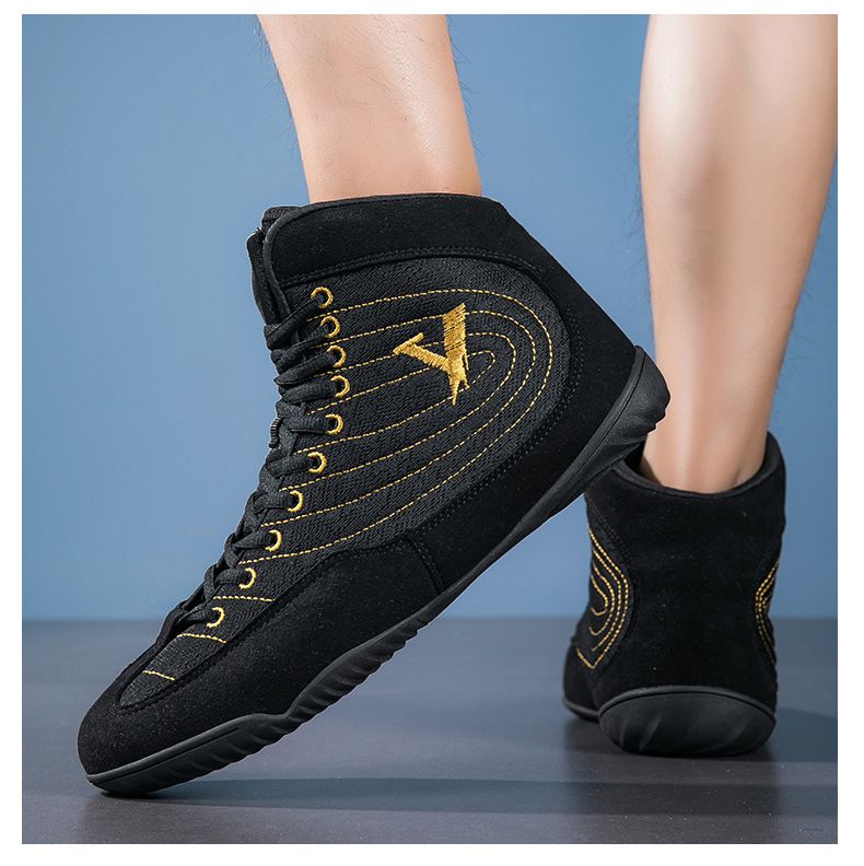 New Boxing Shoes For Men And Women, Deadlift, Push Up, Weight Bearing, Powerlifting, Non Slip Wrestling Shoes, Indoor Fitness Training Shoes_voghion.com