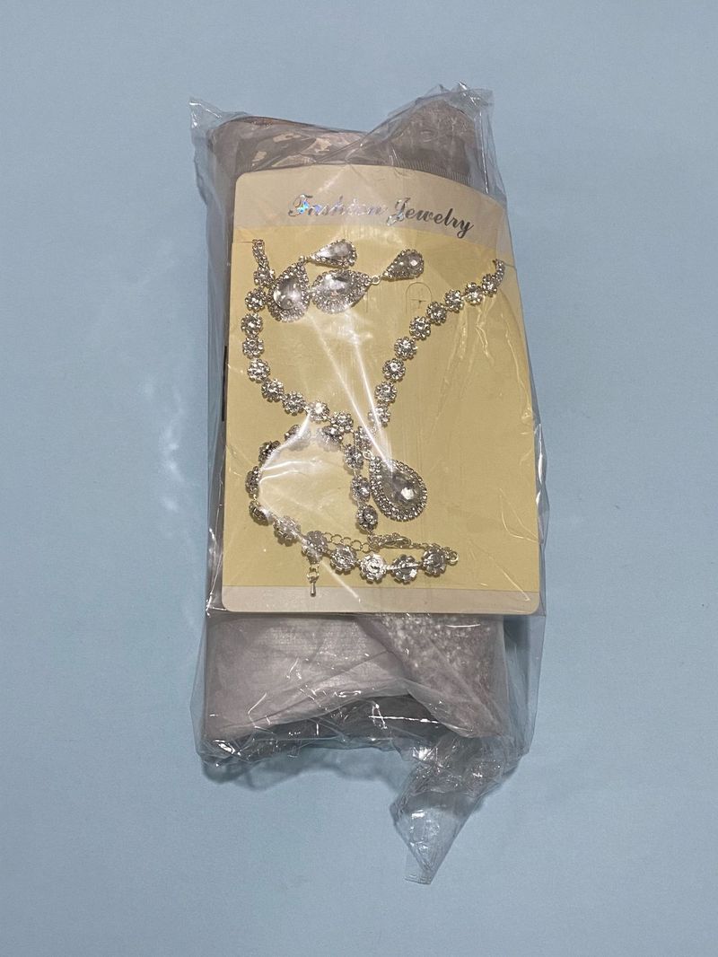 Borse da sera da donna, borsetta, gioiello, collana, orecchini, bracciale, confezione da cena, set di gioielli da festa e club da 4 pezzi_voghion.com