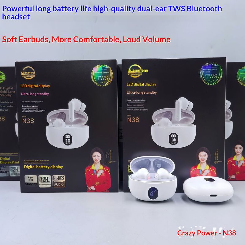 NeoGear Kuangneng True Wireless New Bluetooth Earbuds Genuine High-Definition Sound In-Ear Smart Noise Cancelling Sports Long_voghion.com