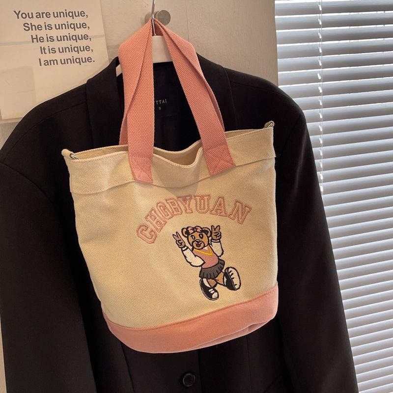 Borsa a tracolla grande e capiente in tela per donna, primavera estate, casual, da esterno, da portare a mano, per la mamma_voghion.com