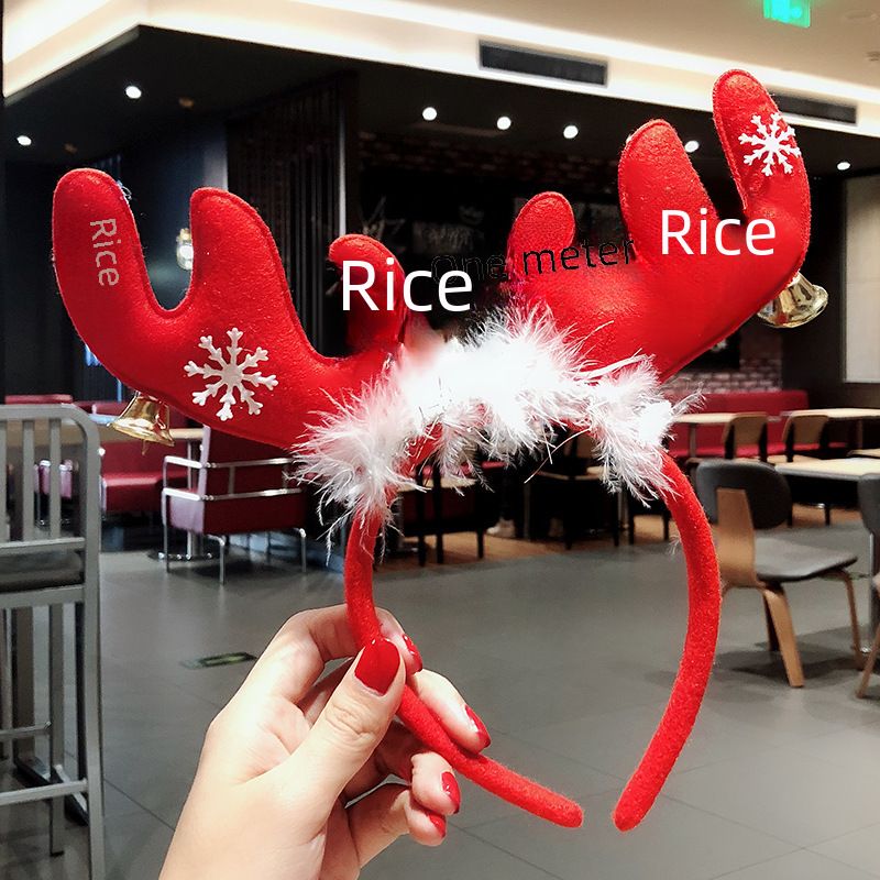 Julepandebånd til voksne børn, udklædningsgevir, kvindelig internetfest, lysende gammel mand, pandebånd med spænde, dekorationer_voghion.com