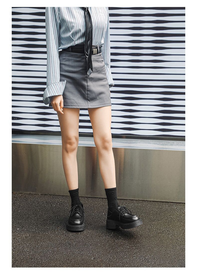 Voyage Large Leather Couple Style Japanese Short Boots 2025 Spring New Derby High Appearance Teen Boys Shoes Dropshipping_voghion.com