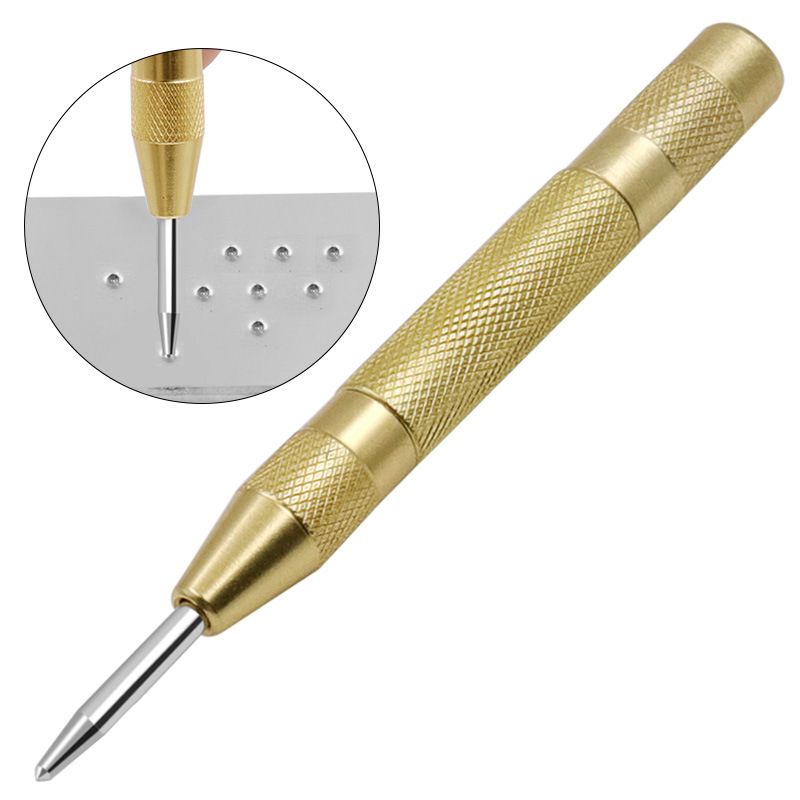 Automatinis centrinis perforatorius Automatinis metalo perforavimo įrankis Medienos apdirbimo įrankiai Pakrautas žymeklis Medienos kaltas stalių dailidės įrankis_voghion.com
