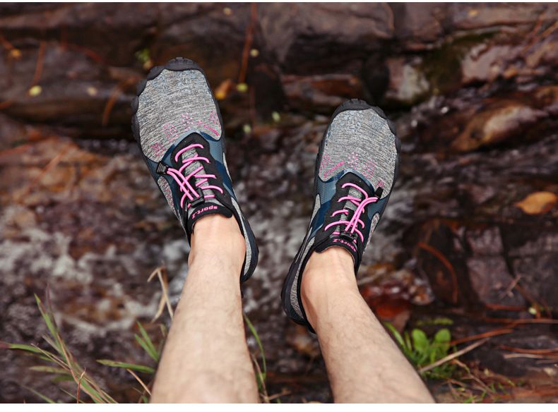 Outdoor Shoes Sports Creek Shoes Couple Beach Diving Swimming Shoes Wading Shoes Men's Five Finger Hiking Shoes_voghion.com