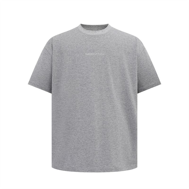 Men’s Clothing Simple Diamond Letter Casual Short Sleeved T Shirt For Men Hip Hop Trend All Match Loose Top Five Point Sleeve T Shirt_voghion.com
