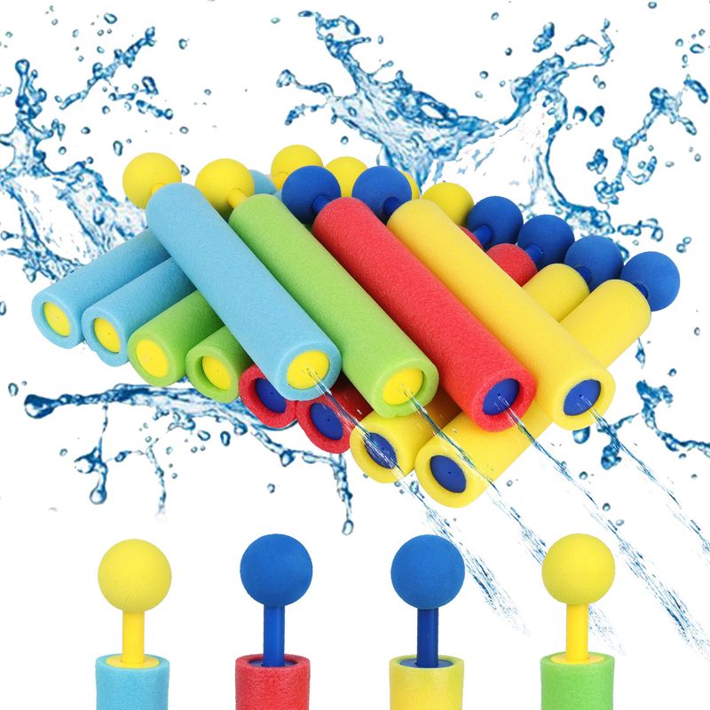Foam Soakers Blaster Squirt Guns, Pool Nudlar Leksak Med Plasthandtag Sommar Simning Strand Trädgård Fighting Game, Utomhusleksaker_voghion.com