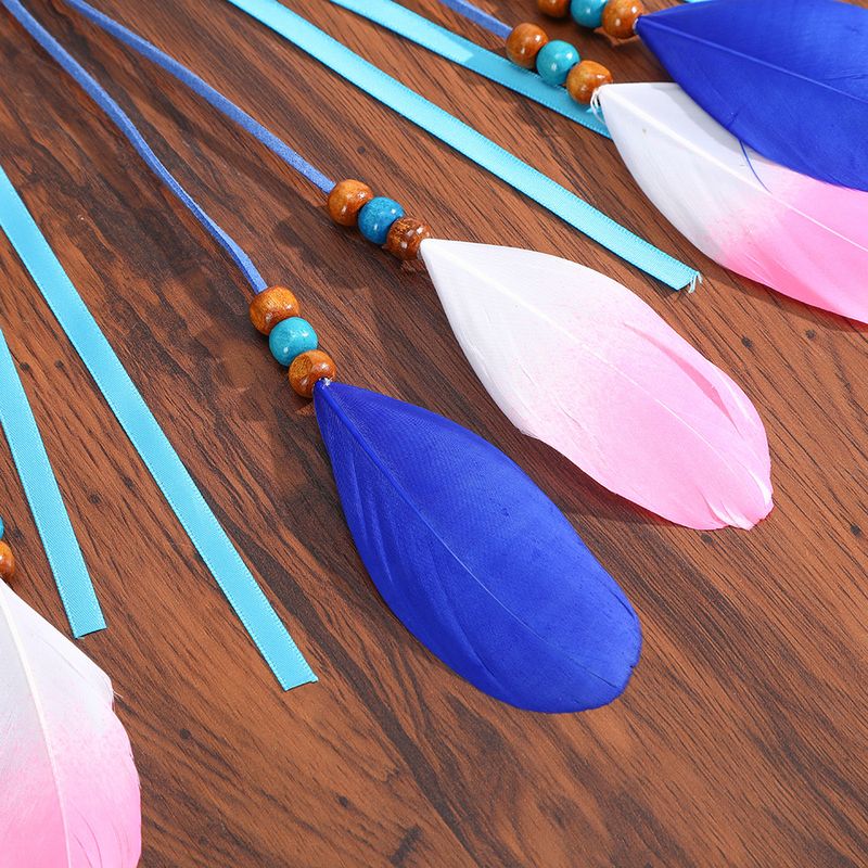 Accessori per capelli con piume fatti a mano: fasce per capelli in stile etnico bohémien, fasce per capelli con piume artigianali - Perfette per festival, feste e look boho_voghion.com