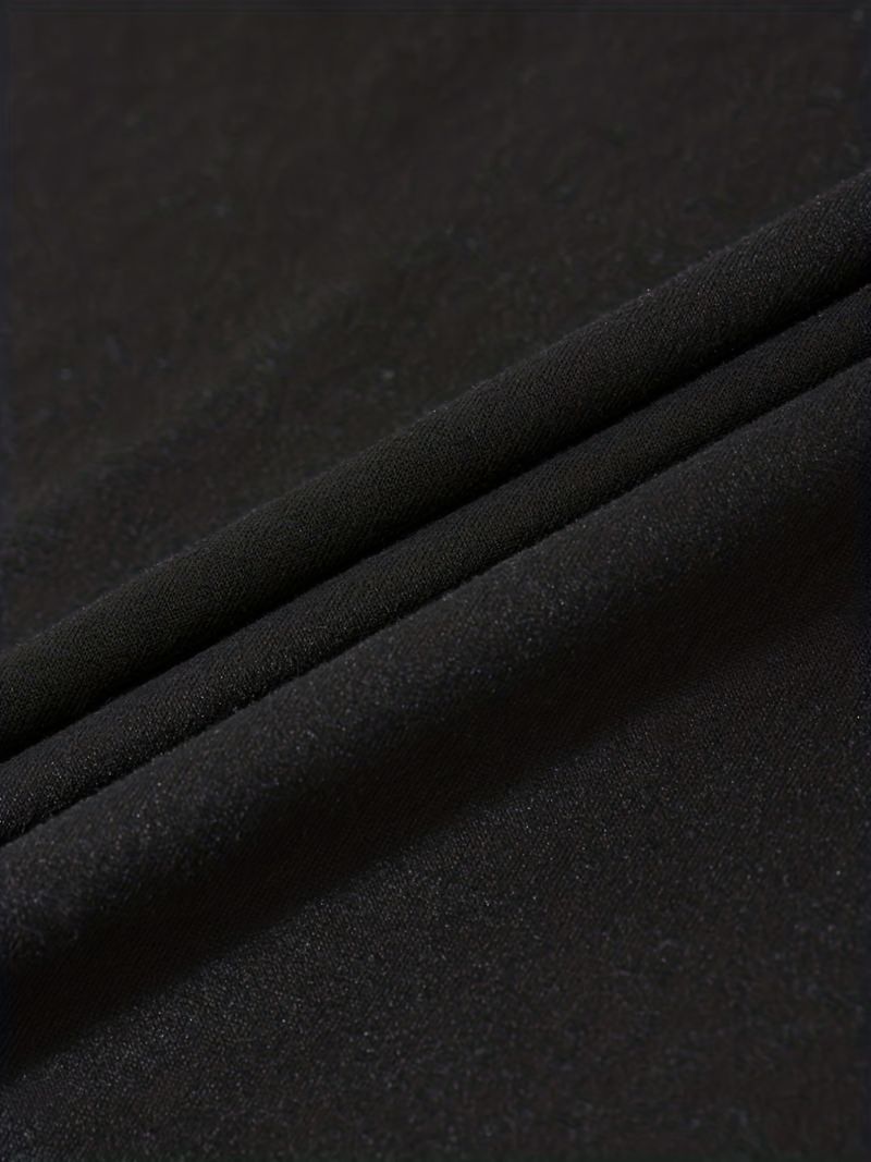 Completo da donna con maglietta a maniche corte e pantaloncini con stampa sfumata – Misto seta al latte (S-XXL, elasticizzato, nero, abbigliamento casual)_voghion.com