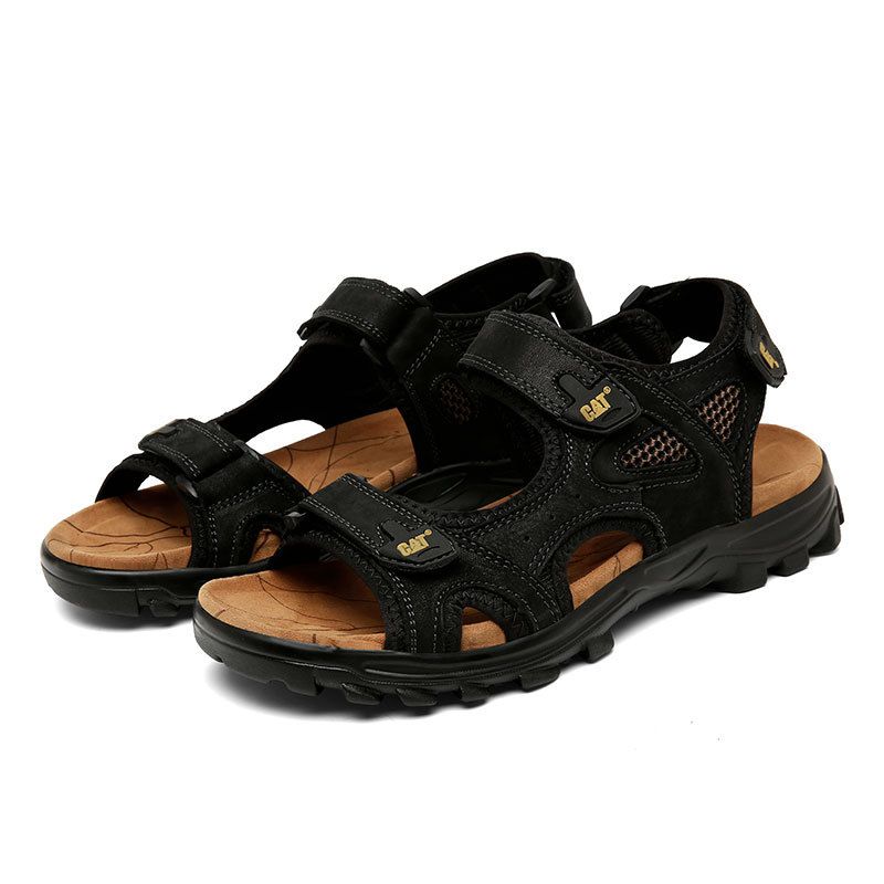 Große Größe C Karte AT Spezielle Haushaltsoberschicht Rindsleder Sommer Wandersandalen Offene Zehen Strandschuhe Für Männer_voghion.com