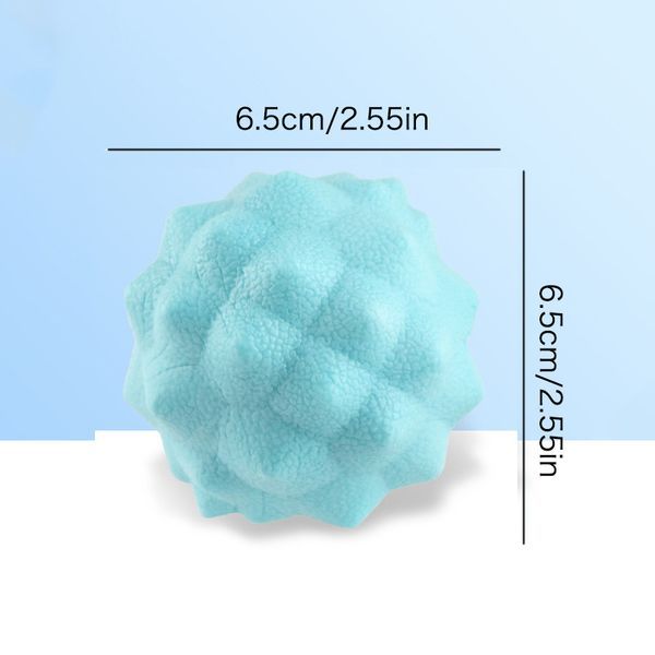 1 Massageball – mit Noppen für Tiefenmassage des Rückens, Fußmassagegerät und Tiefenentspannung der Muskeln am ganzen Körper – Ihre kompakte Muskelrolle_voghion.com