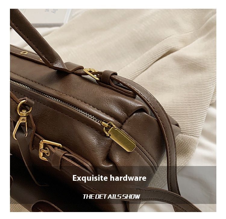 American Retro Niche Armpit Bag Women's 2025 New Trendy Pillow Bag Simple Large Capacity Handheld Commuting Bag_voghion.com