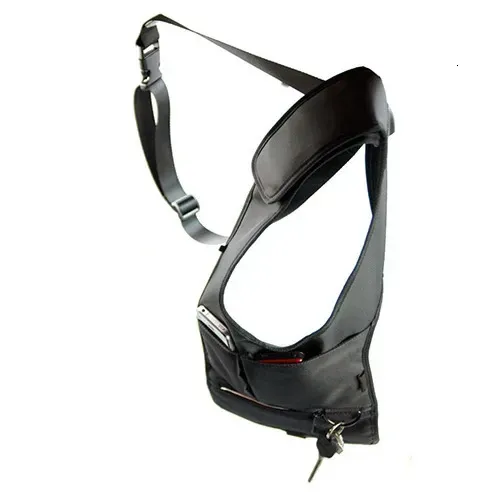 Borsa ascellare con tracolla regolabile, antifurto, portatile, per uomo, con tasche multiple nascoste, tracolla sottobraccio_voghion.com