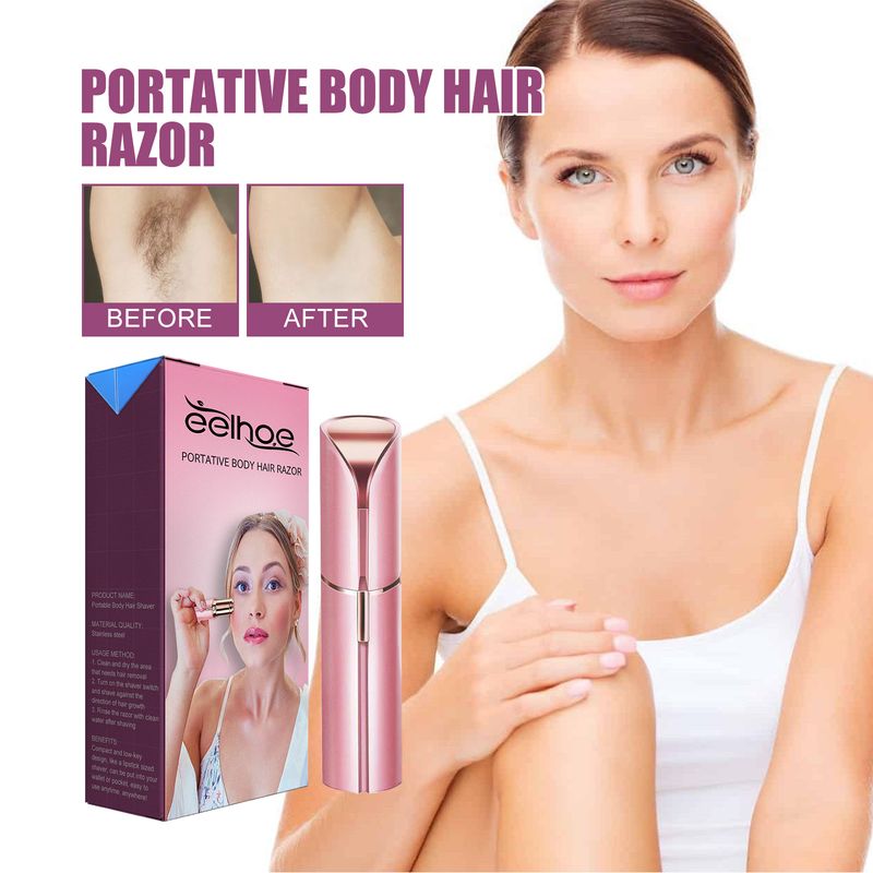 Eelhoe Rasoio portatile per peli del corpo, corpo intero, ascelle, braccia e gambe, delicato, non irritante, rapido, epilatore_voghion.com